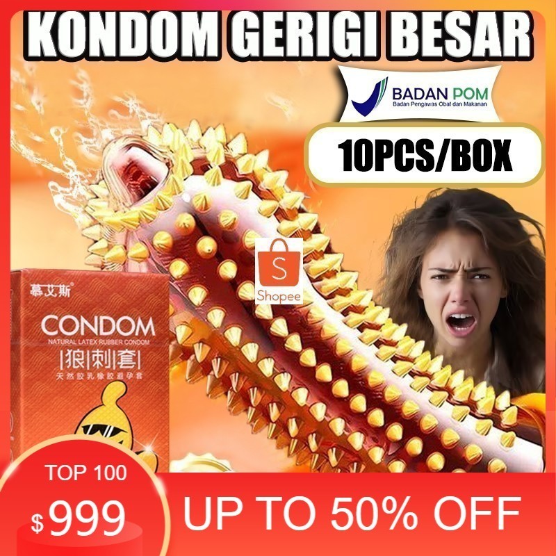 Extra Gratis Ongkir  Aksesoris Silicon  bergrigi  sutra bergerigi  grigi Alat kontrasepsi 10pc/Box k