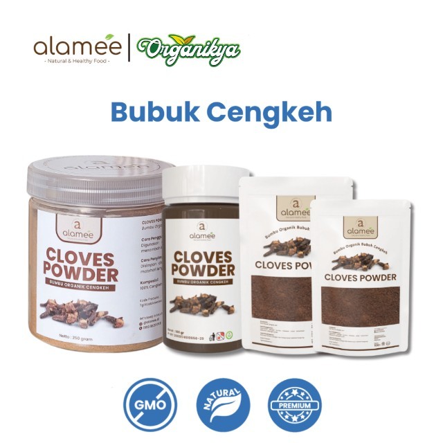 

ALAMEE Cengkeh Bubuk Clove Powder Ground Spice Murni Asli Tanpa Campuran Bumbu Organik 250g organikya