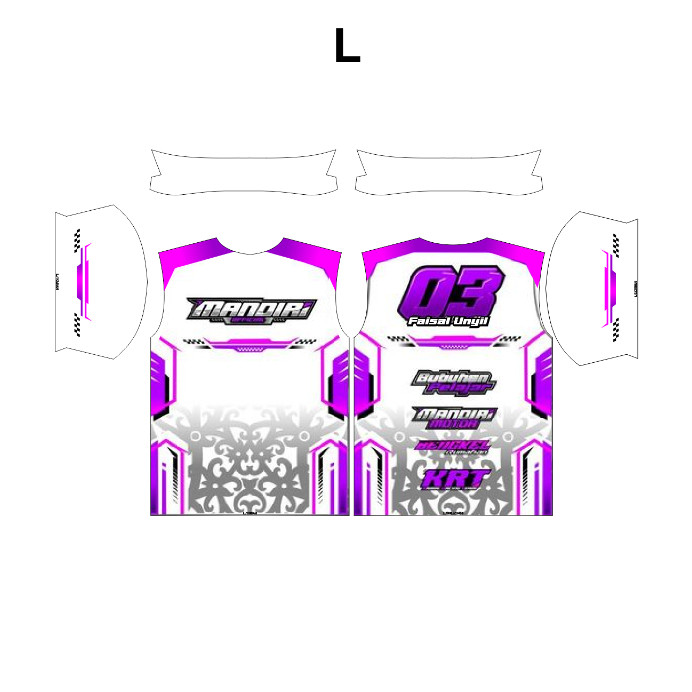 Jersey Racing / kaos balap JERSEY RACING CUSTOM    TEAM FULL PRINTING DESAIN SIMPLE PUTIH UNGU