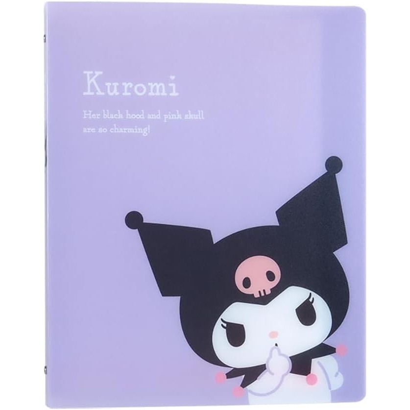 

Binder B5 New Life Sanrio My Melody Cinnamoroll Plastic 26 Ring Buku Catatan Notebook Limited Edition - Kuromi
