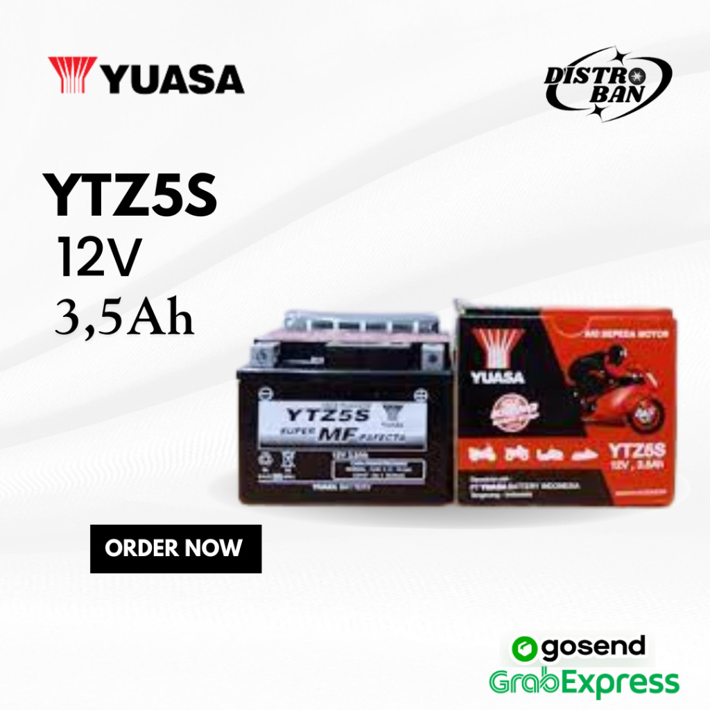 AKI Motor Beat Vario Yuasa YTZ5S Accu scoopy Mio Fino Soul Revo Vega