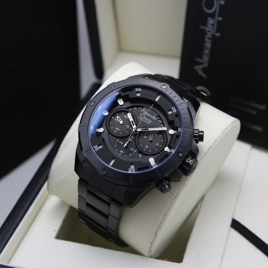 ORIGINAL Jam Tangan Pria Alexandre Christie AC 6529/ AC6529 Garansi 1 Tahun - Stainless Steel