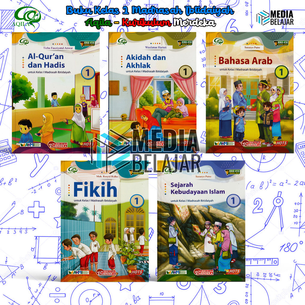 

RB Buku Kelas 1 SD/MI Madrasah Ibtidaiyah Kurikulum Merdeka Aqila Tiga Serangkai Revisi Terbaru 2025