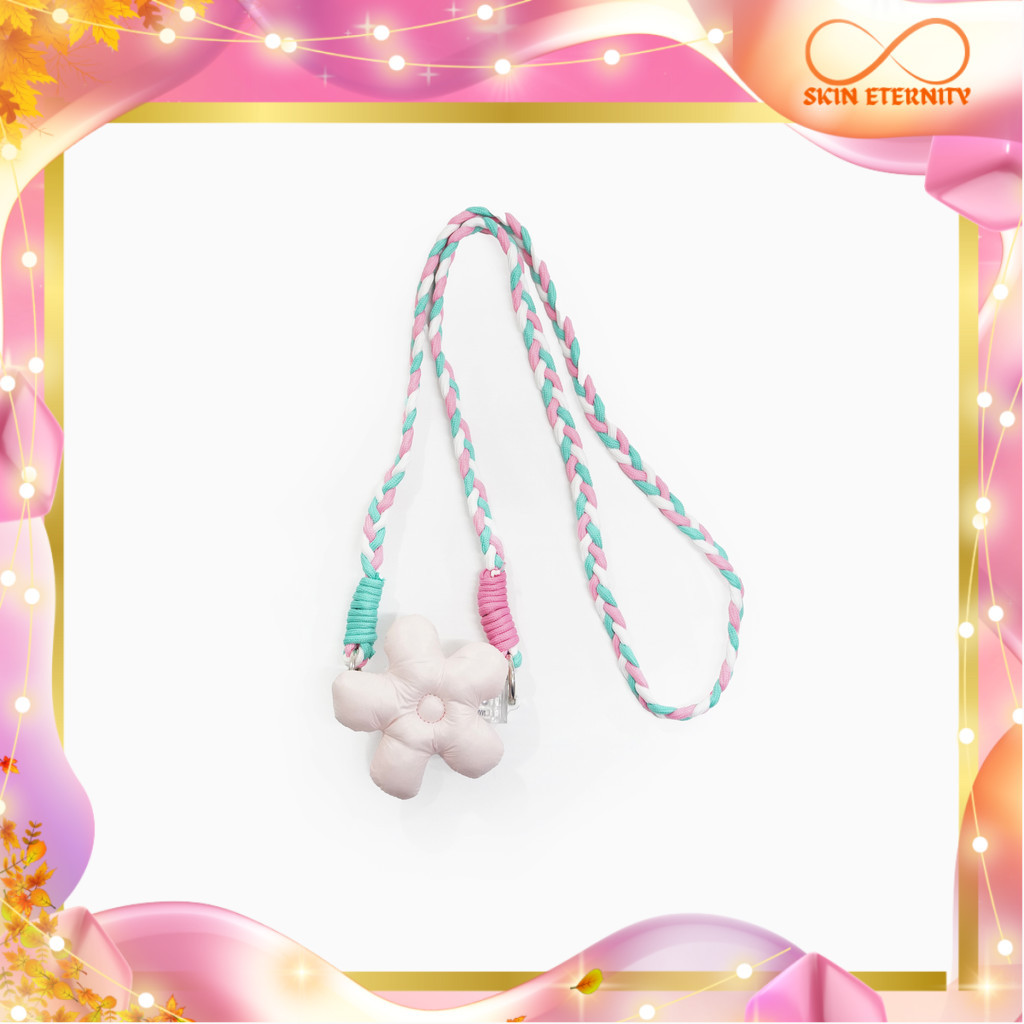 

[Gift Not For Sale] Emina Lanyard Bunga gantungan name tag gantungan bunga