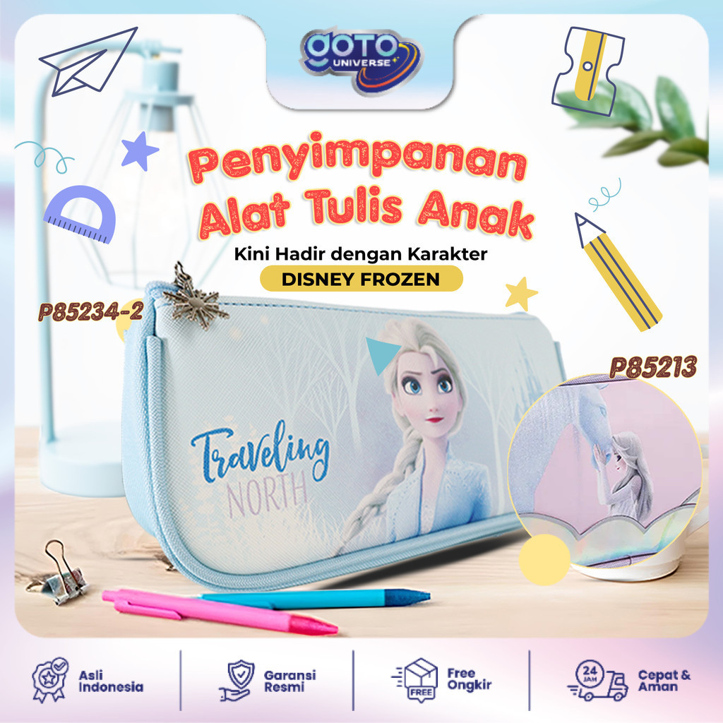 

Goto Unito X Disney Tempat Kotak Pensil Pulpen Alat Tulis Anak Sekolah