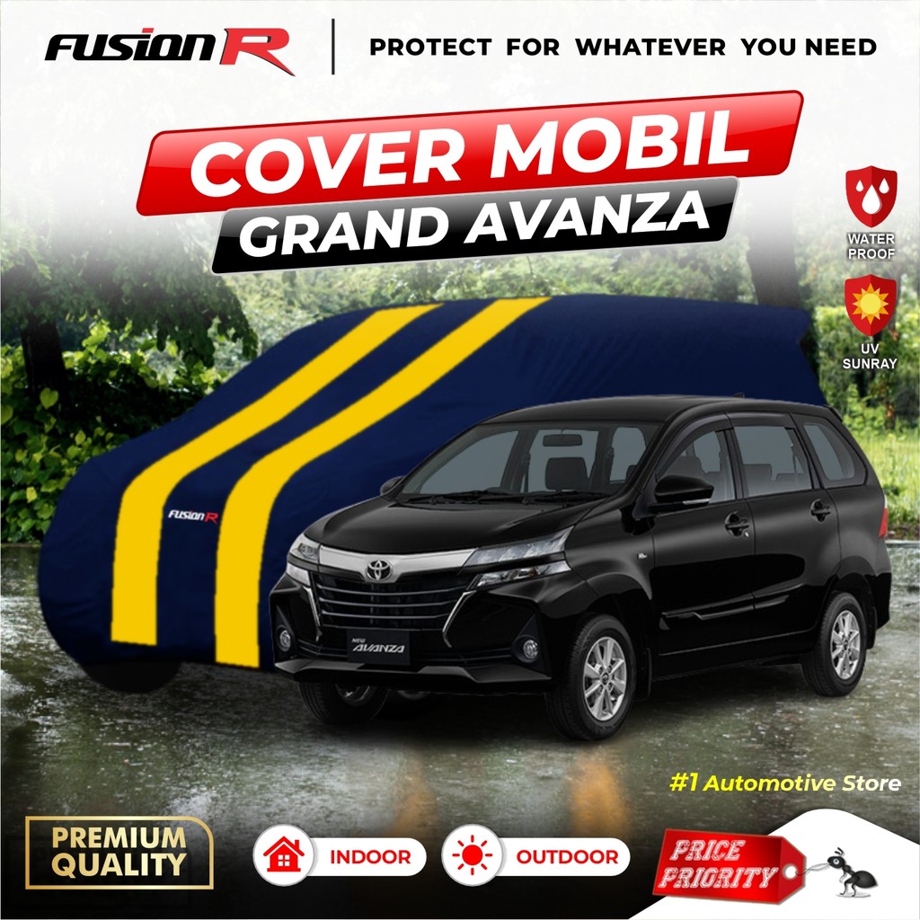 Cover Navy Gold Mobil Grand Avanza Xenia / Sarung Mobil Avanza Xenia / Penutup Mobil Avanza Xenia