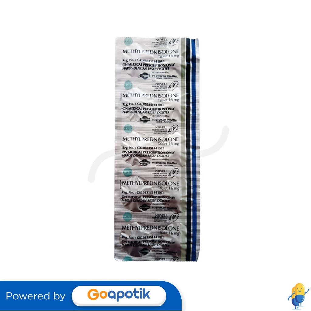 Methylprednisolone Novell 16 Mg Strip 10 Tablet