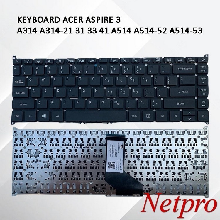 Keyboard Laptop Acer Aspire 3 A314 A314-21 A314-41 33 A314-31 Series -NP