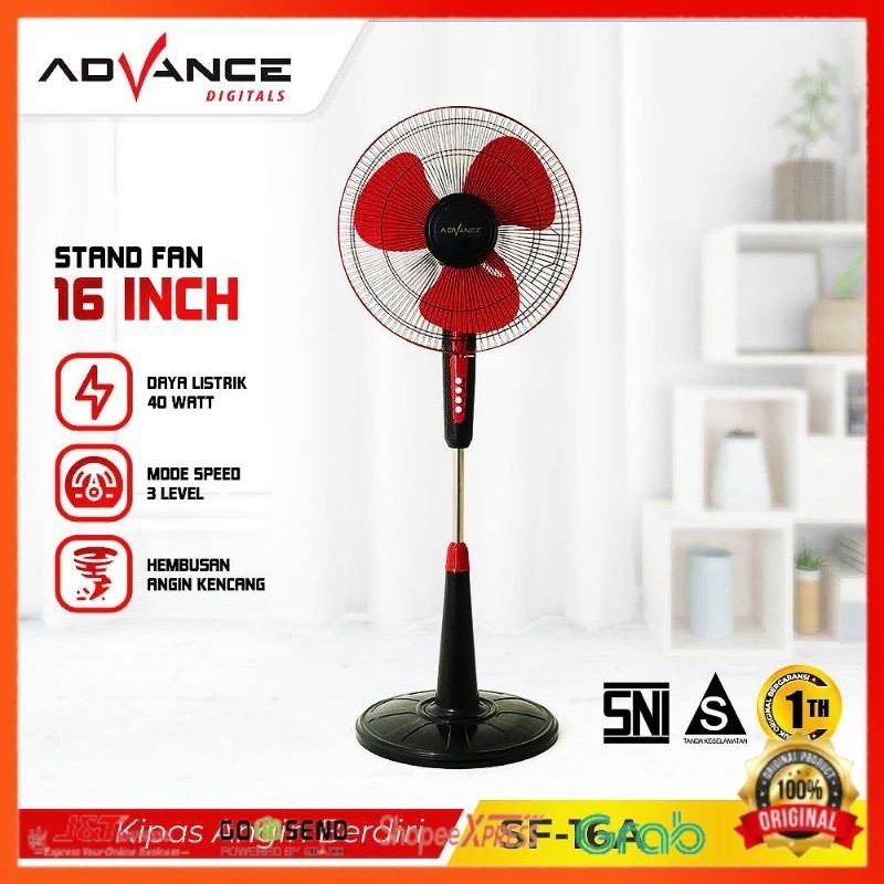 Kipas angin berdiri 16 inch advance
