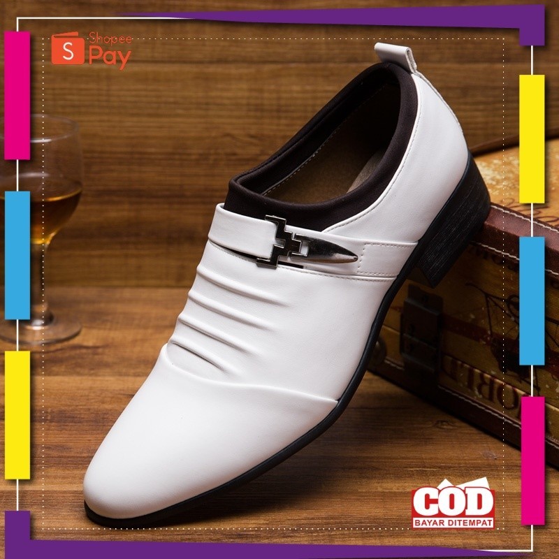 UKURAN SIZE 37 38 39 40 41 42 43 44 45 / Sepatu Pantofel Pria Pantofel Tanpa Tali Kerja Kantor Forma
