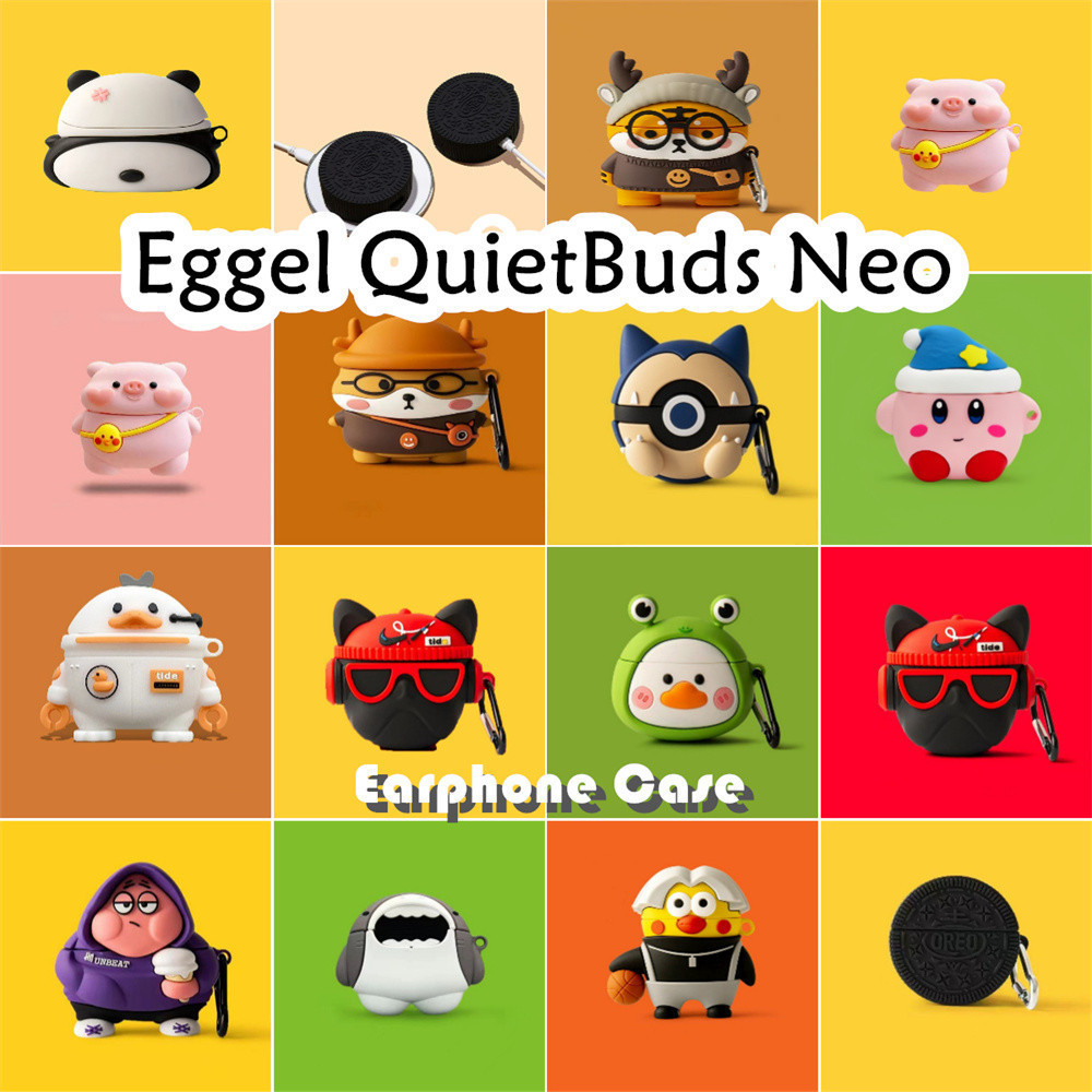 【variety】Untuk Eggel QuietBuds Neo Case Kreatif Kartun panda Soft Silikon Earphone Case Cover NO.2