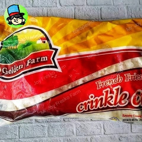 

Golden Farm French Frise Crinkle Cut 1Kg Kentang Beku Siap Goreng