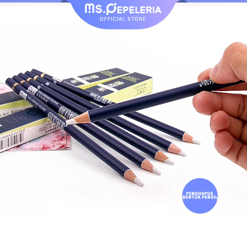 

Eraser pensil/penghapus pena/correction product/Penghapus Bentuk Pensil / Pencil Shaped Eraser/Berbentuk Pena Mahasiswa Seni High-light Sketsa-Ms.Pepeleria