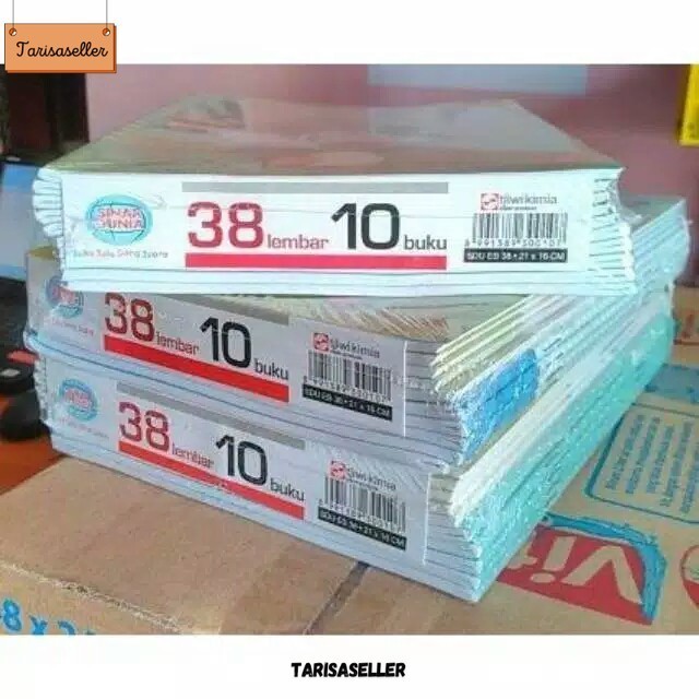 

Buku Tulis Sinar Dunia isi 38 lembar / Pack/ isi 10 Buku Tulis sidu TSS