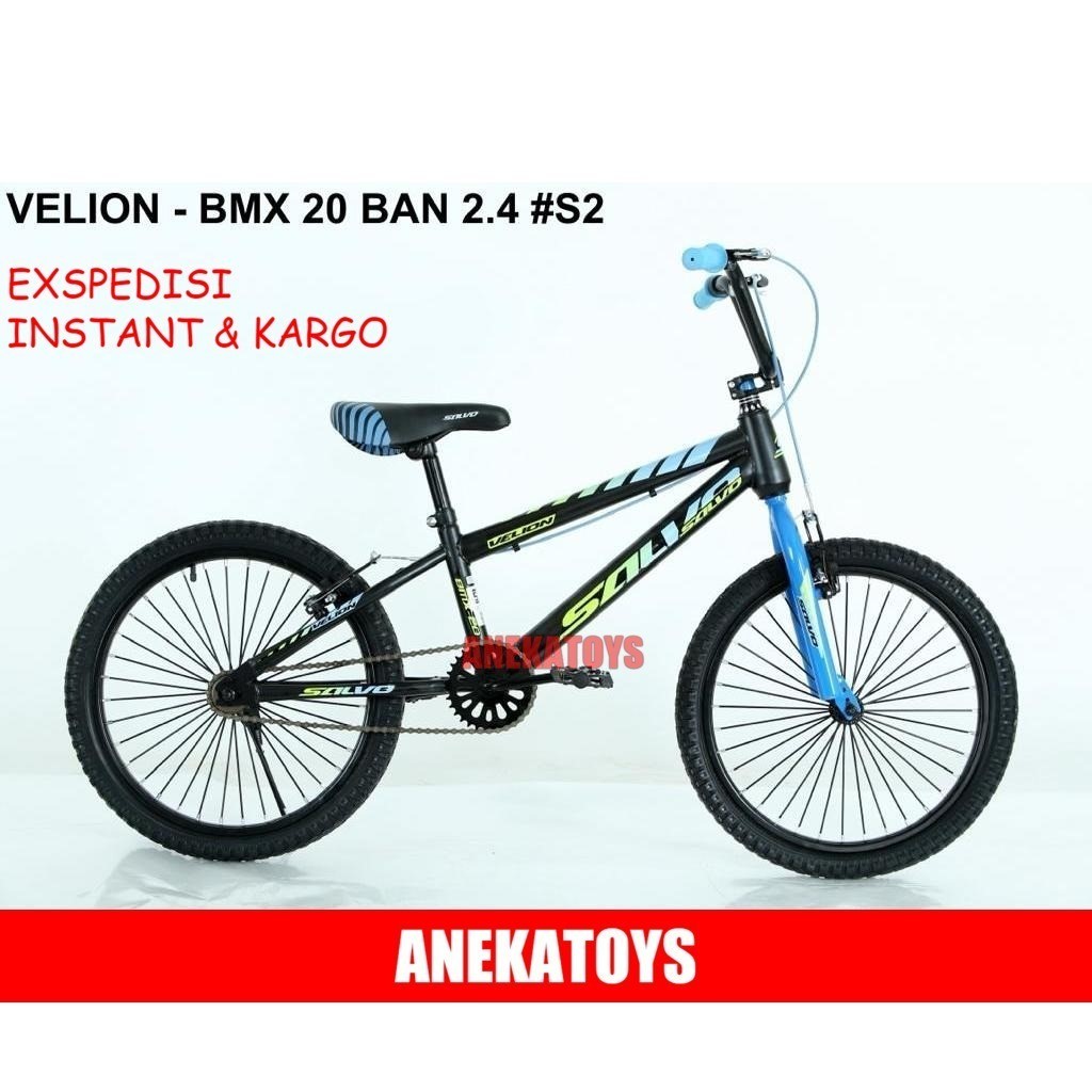 (BONUS JALU) Sepeda BMX Anak Velion 242 & Velion Salvo 20x2.40 Inch