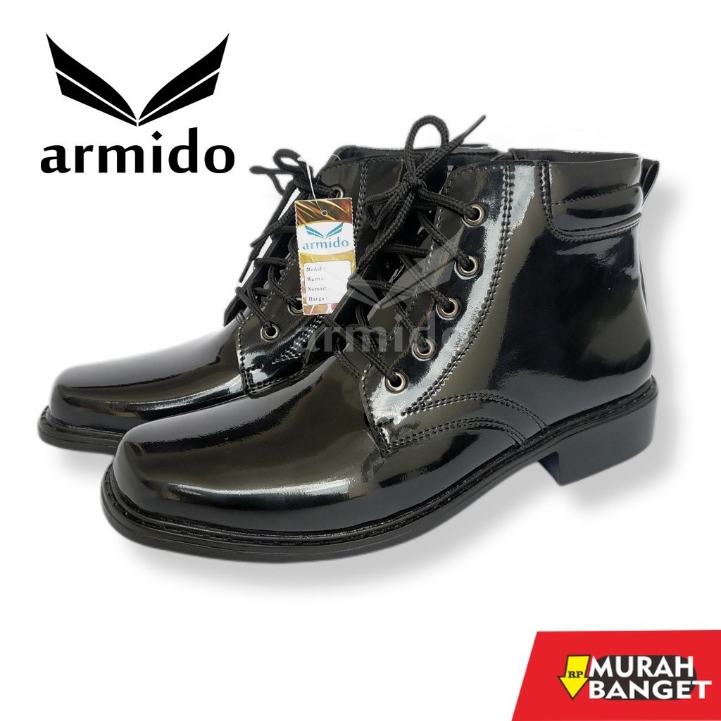 Sepatu pdh- SEPATU PDH RESLETING TALI MENGKILAP SATPAM TNI POLRI