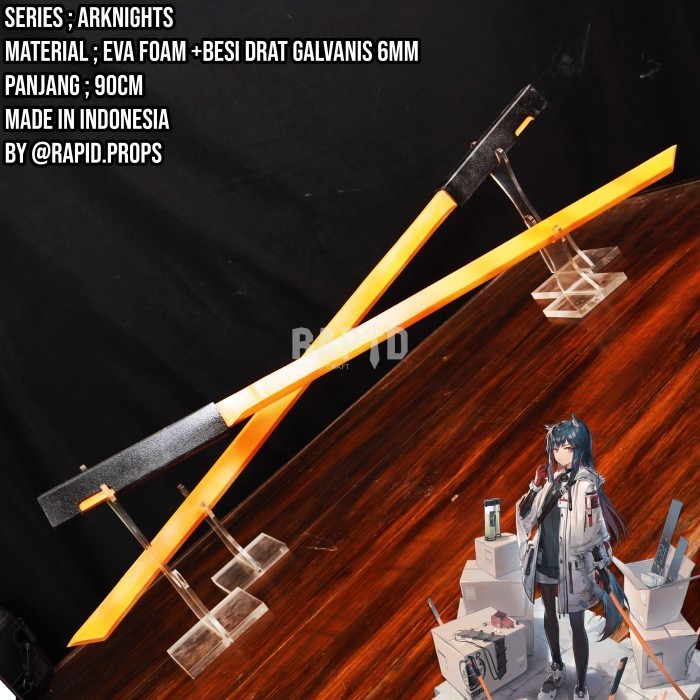 Property Cosplay / Texas Dual Sword Form Arknights For Cosplay Prop