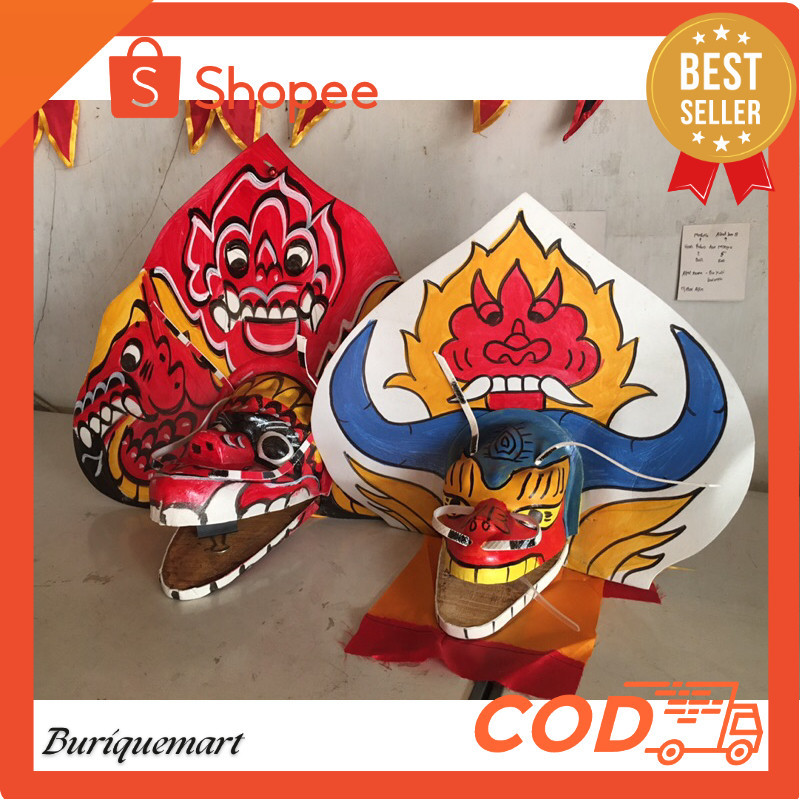 [ TERMURAH] Caplokan / Barongan Anak Bahan Kayu dan Spon