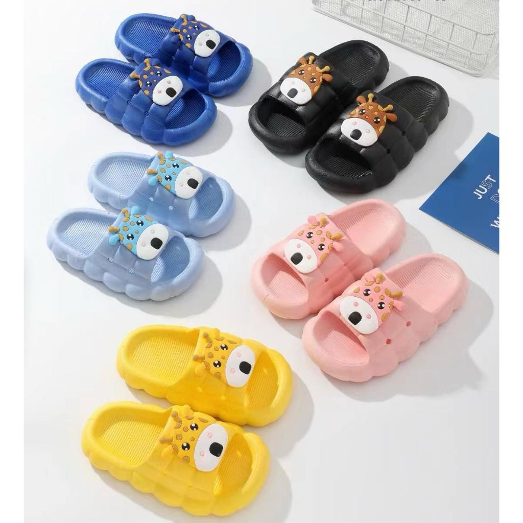 Kiddos - Sandal Karet Karakter Anak Bayi Cewek Cowok Usia 1 2 3 4 5 6 7 Tahun Import Sandal Selop Lu