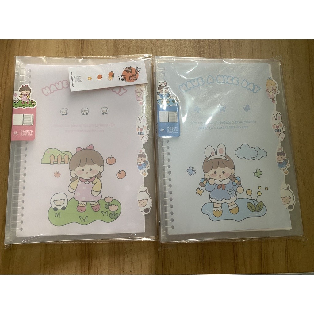 

Binder B5 cute plus pembatas halaman isi 55 kertas II Buku catatan II Notebook II