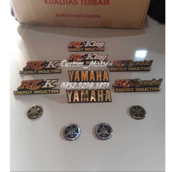 SET LOGO EMBLEM YAMAHA RX KING RXK RX SPECIAL MIRIP ORIGINAL