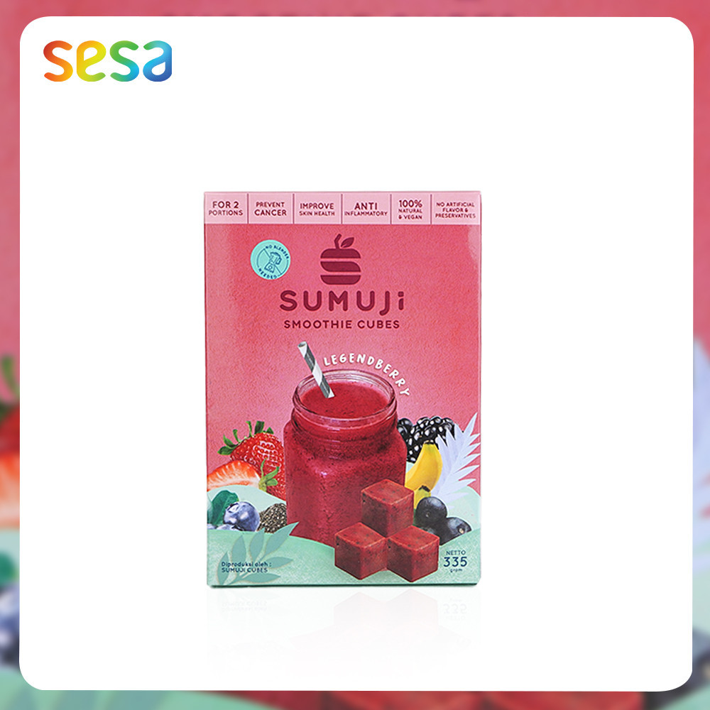 

SUMUJI Smootie Cubes Legendberry 335gr/Pack - JUS Minuman Kesehatan