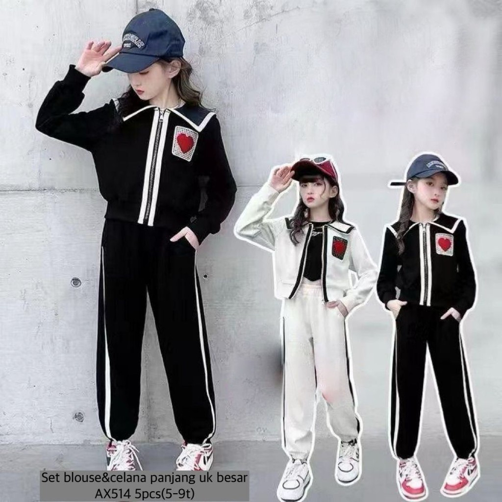 AX514 Set Blouse & Celana Panjang