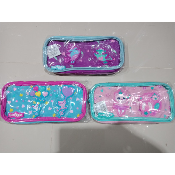 

SMIGGLE SEE THE THRU MERRY PENCIL CASE - TEMPAT PENSIL SMIGGLE - Biru Muda