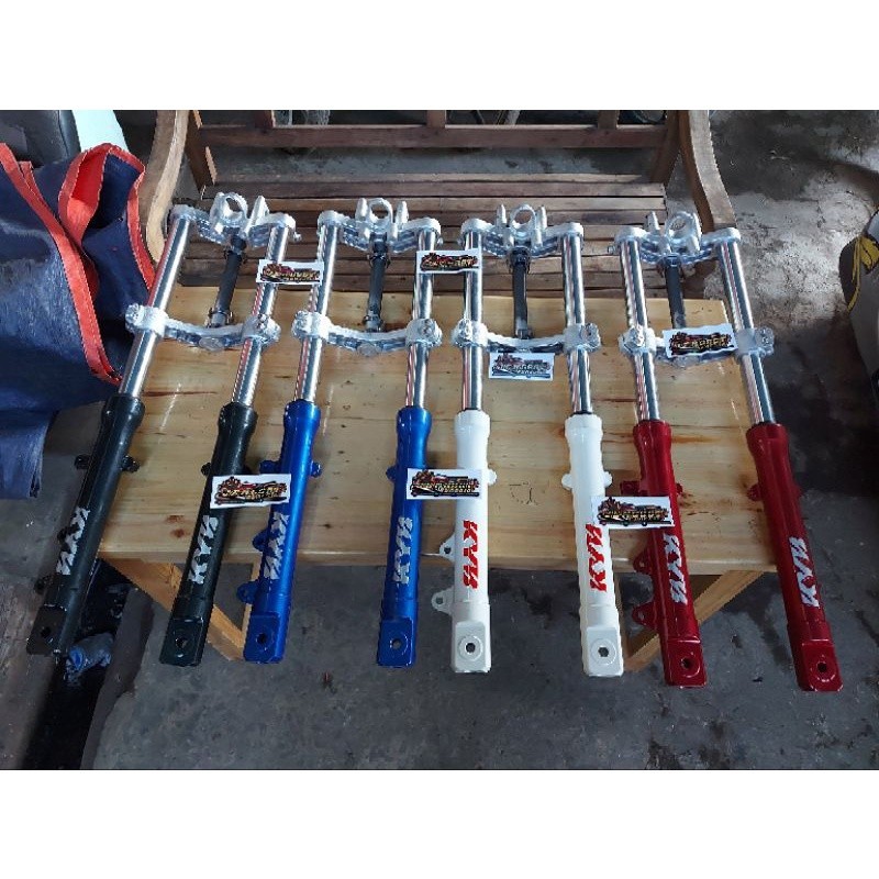 shock depan kyb original set segitiga ninja rr pnp honda gorilla