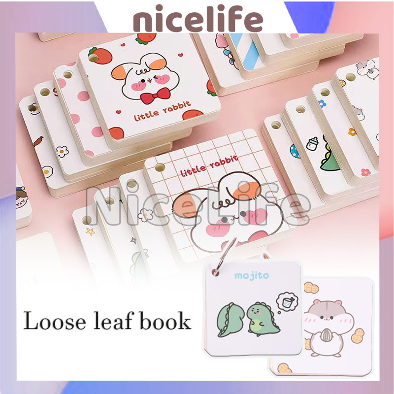 

Note Book Ring Motif Memo Kecil / Sticky Note Gantungan Memo Hamster Dino / Buku Catatan Ring / Notebook Mini