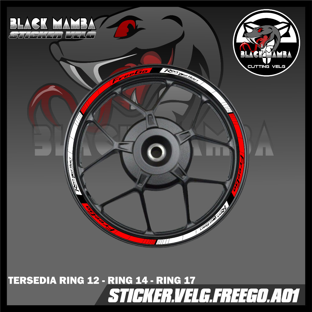 STICKER VELG FREEGO  - STIKER LIS LIST VARIASI BAN/VELG FREEGO A01