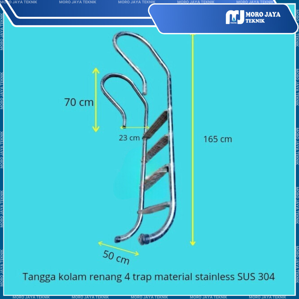 Tangga Kolam Renang 4 Trap Free Ongkir