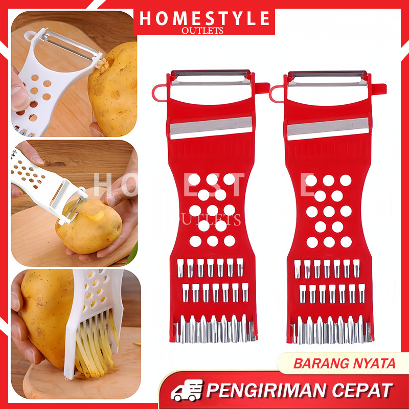 Parutan Serbaguna / Multi Kecil Peeler / Piller Pengupas Pemotong/ Pemarut Buah Dan Sayur Berkualita