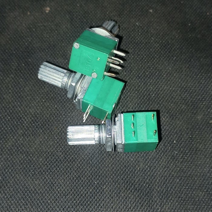 potensio mono mini switch on off 100k hijau 5pin sprayer 5 B104 104 F b100k