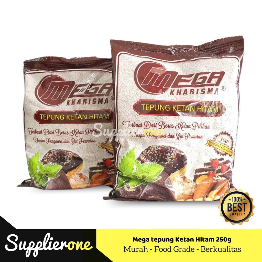 

Tepung ketan hitam Mega 250g / TKH Mega Kharisma/ Tepung ketan hitam 250gr