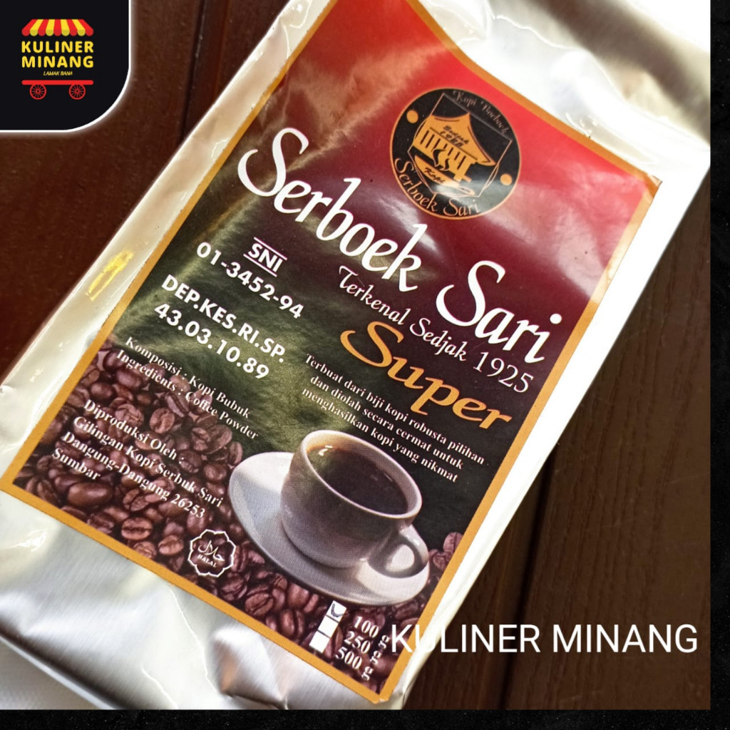 

Kopi Super Serbuk Sari Cemilan Khas Kuliner Minang