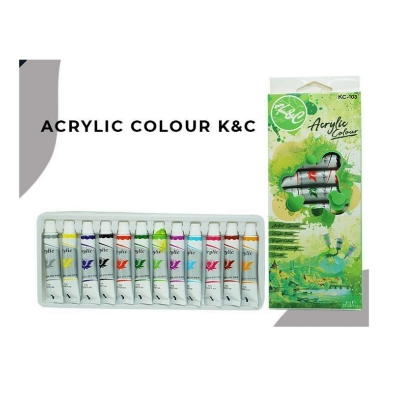 

Cat Acrylik / Akrilik / Cat Lukis Cat Warna K&C