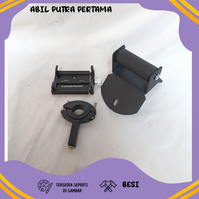 Paket Holder Hp Breket Bracket Gps Holder Hp Motor Yamaha Nmax New Cover Stang Motor Nmax Baru Holde