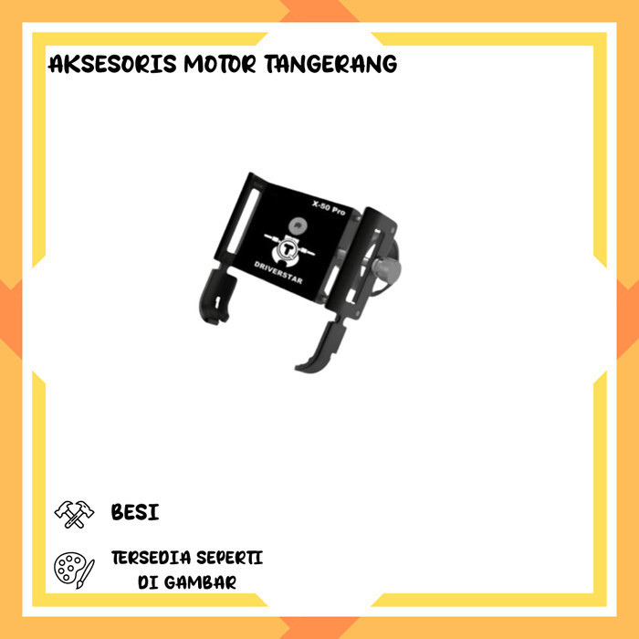 HOLDER STANG MOTOR FULL BESI PENYANGGA HP MOTOR SEPEDA HOLDER HANDPHONE NMAX AEROX LEXI BEAT VARIO G