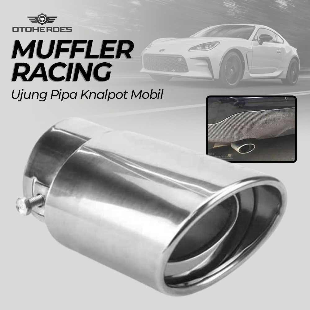 COD Muffler Ujung Pipa Ekor Knalpot Racing Mobil Variasi Gahar Ngebas Bahan Aluminium Full Set Lengk