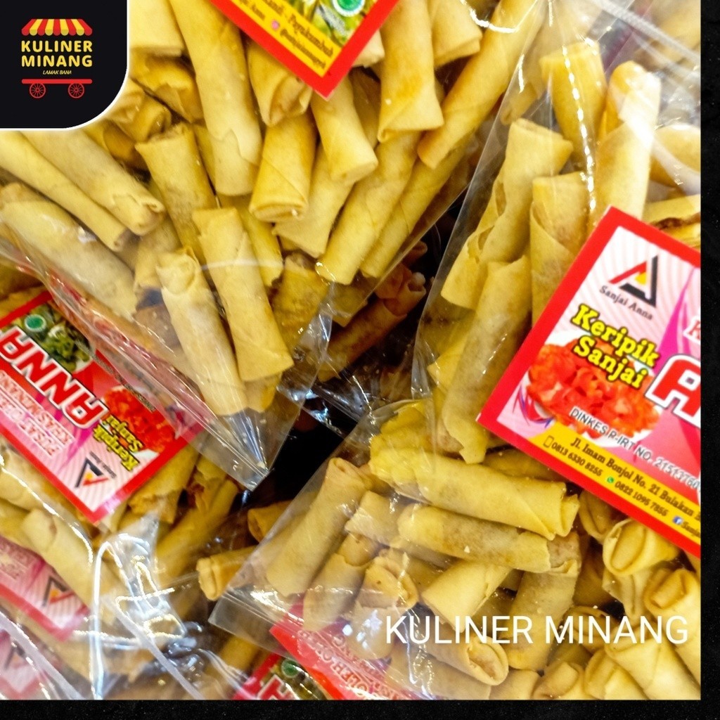 

Kuliner Minang Kue Lumpia Abon Anna kabau Minang Oleh Oleh Cemilan Makanan Khas Padang Jajanan Snack