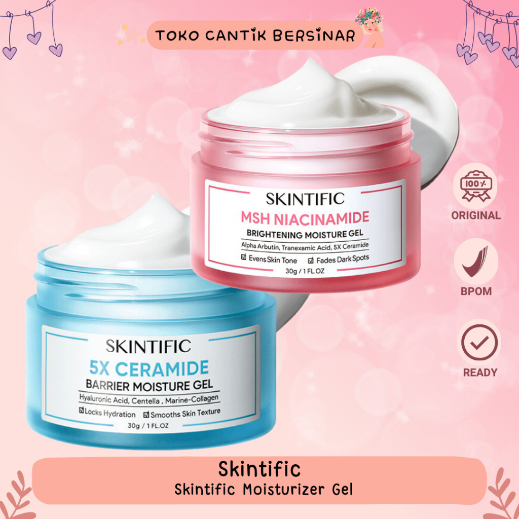 SKINTIFIC - 5X Ceramide Barrier Repair Moisturize Gel Moisturizer 30 gram 6 gram SCINTIFIC Pelembab 