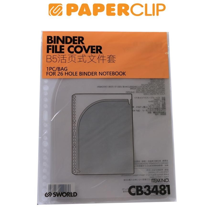 

CLEAR POCKET FILE NOTE B5 SWORLD CB3481