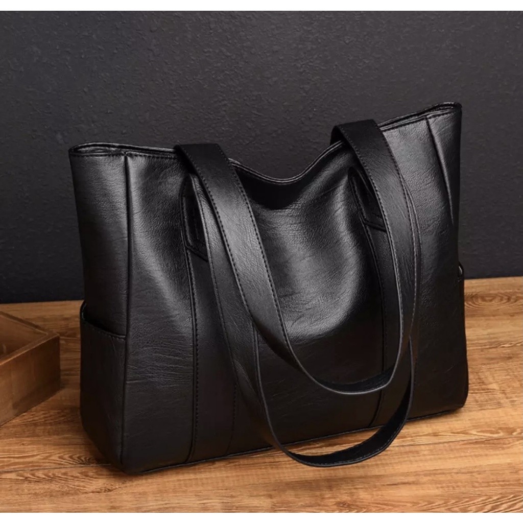 PRODUK TERBARU # Tas Tote bag Wanita Kulit Kapasitas Besar - Totebag Kulit - Tas Wanita - Tas Wanita