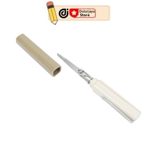 

Ace Odi Gunting Portable Bentuk Pena - Cokelat Travel Scissors Alat Pemotong Serbaguna Peralatan Atk