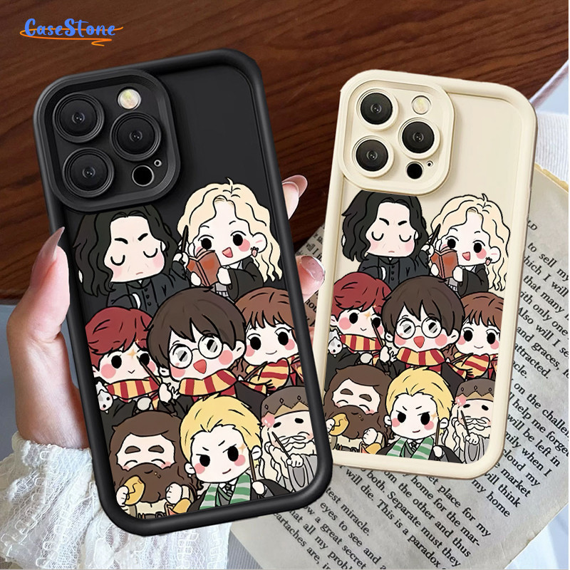 iPhone 11 15 13 12 14 Pro Max XR iPhone 7 Plus 8 6 6S XS Harry Potter Cartoon Animation Black White 
