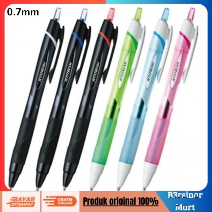 

[[KUALITAS TERBAIK]] Pulpen Ngebut!! UNI JETSTREAM Standard SXN15007 (0,7mm) Semi Gel Light Pink COD