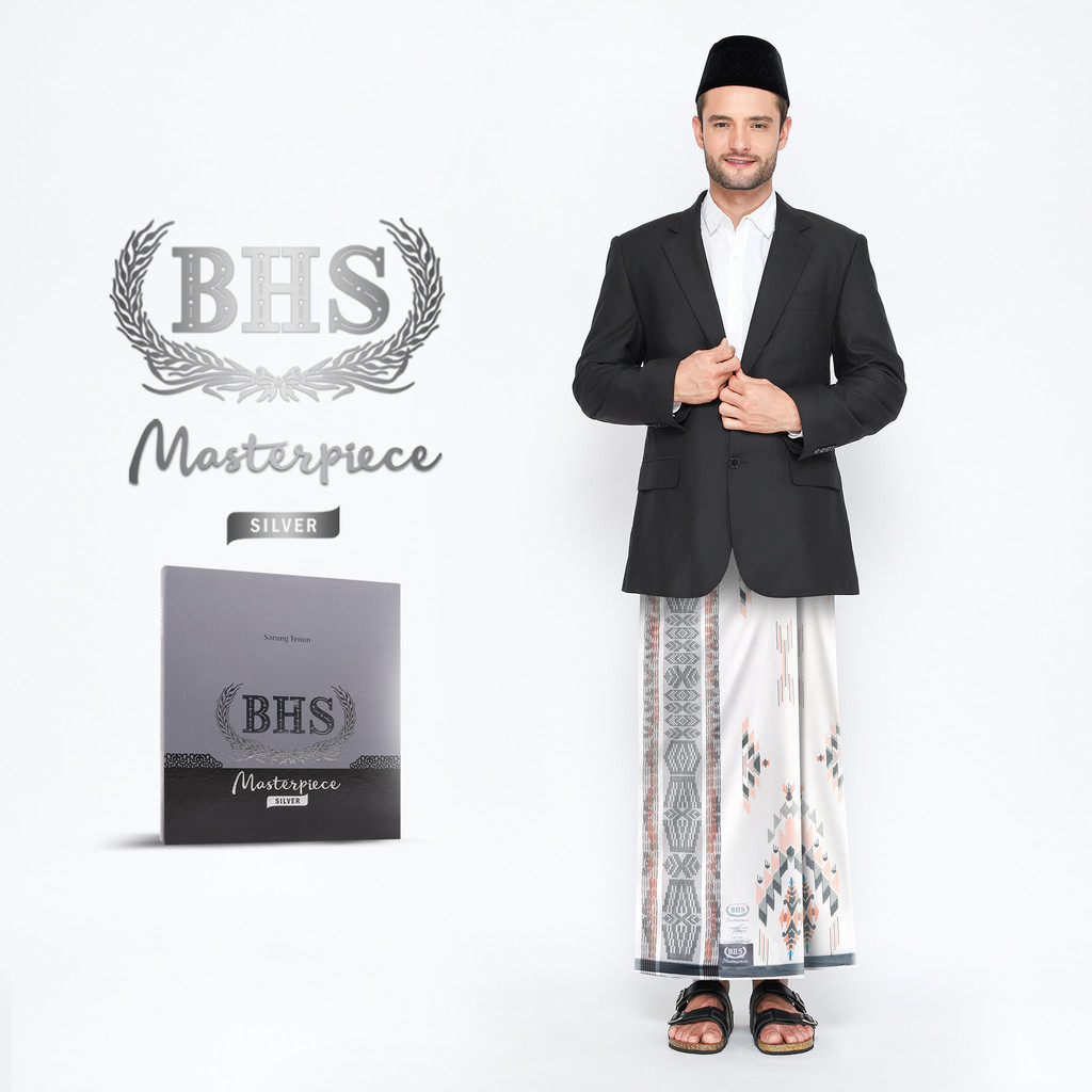 Sarung BHS Masterpiece Silver Motif M81 SGE Putih