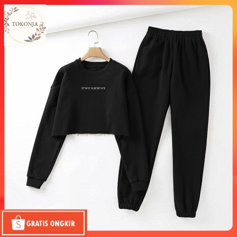 One Set Terkini / setelan wanita Greisa set - pakaian wanita - Trening set - setelan olahraga wanita