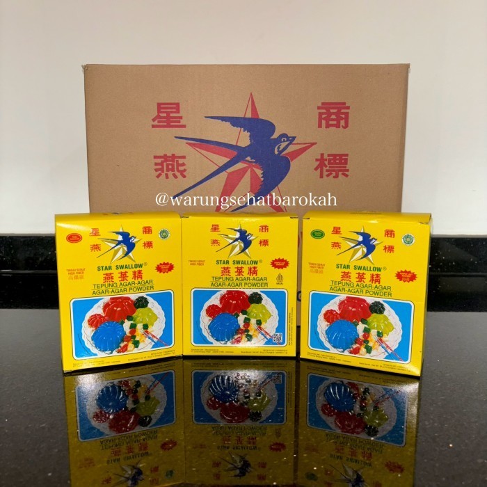 

Agar-Agar Star Swallow 1x dos isi 12x sachet - Putih